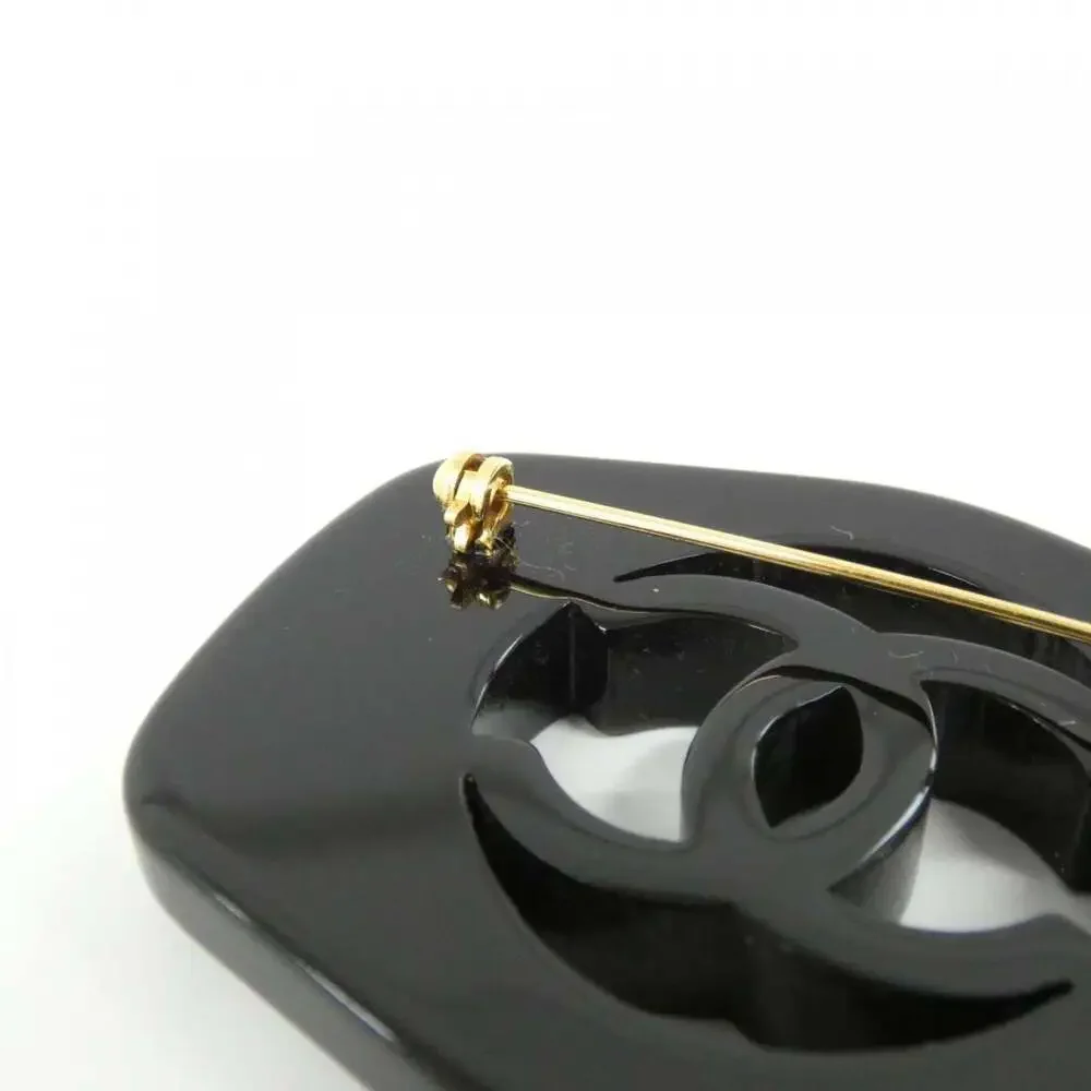 CHANEL Black Brooch